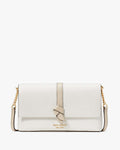 ♠️kate spade Knott Colorblocked Flap Chain Crossbody, Light Cream Multi NWT