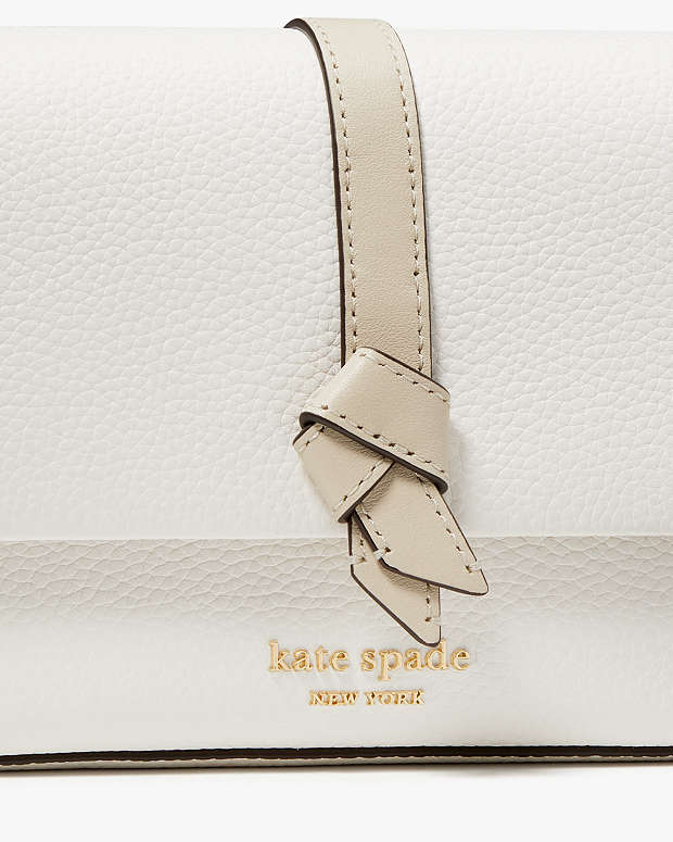 ♠️kate spade Knott Colorblocked Flap Chain Crossbody, Light Cream Multi NWT