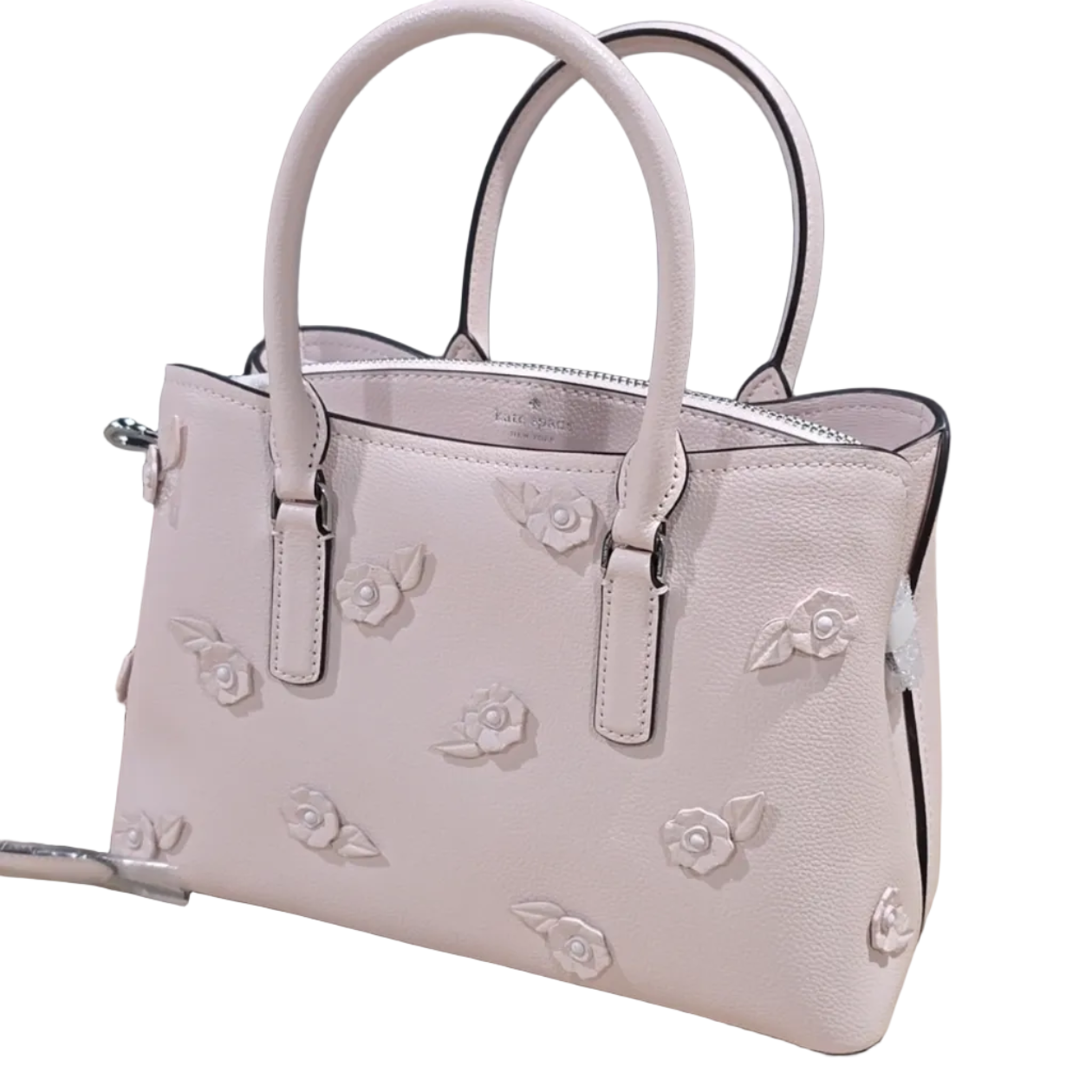 ♠️kate spade Thompson Street Floral Small Satchel Bag, Powdered Sugar NWT