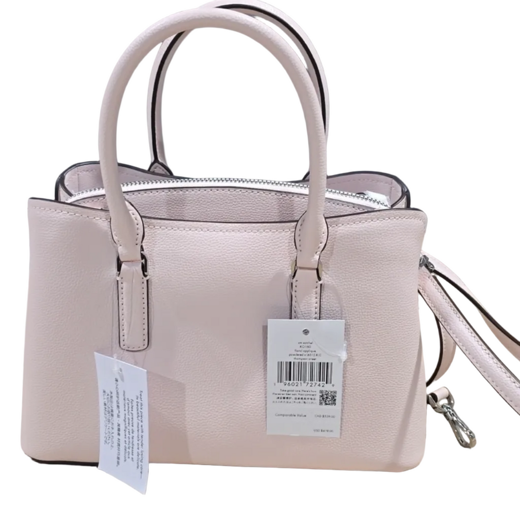 ♠️kate spade Thompson Street Floral Small Satchel Bag, Powdered Sugar NWT