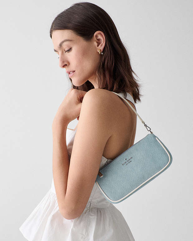 ♠️kate spade Gemini Denim Mini Bag, Blue Multi