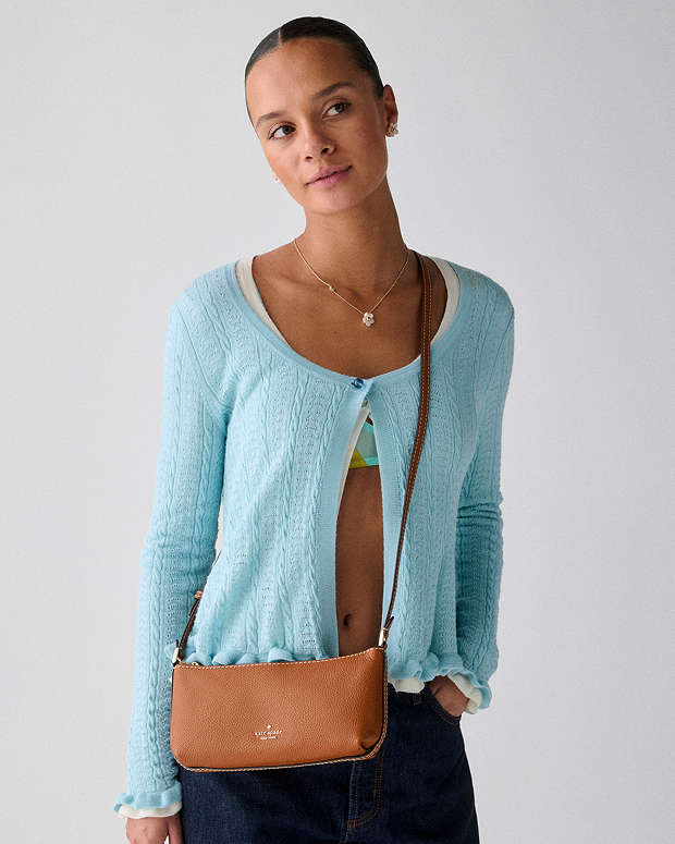 ♠️kate spade Lenox Mini Crossbody Bag, Warm Gingerbread NWT