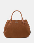 ♠️kate spade Dumpling Suede Large Satchel Bag, Warm Gingerbread NWT