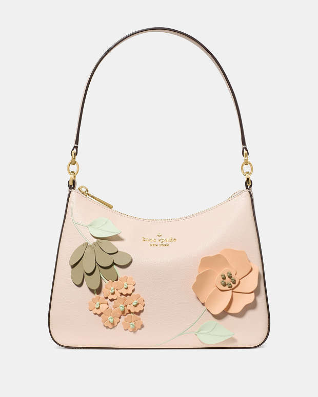 ♠️kate spade Margot Floral Shoulder Bag, Fresh Peach Multi NWT