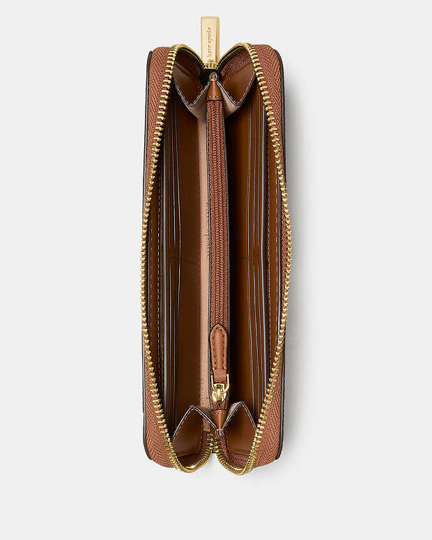 ♠️kate spade Large Continental Wallet, Warm Gingerbread NWT