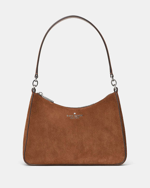 ♠️kate spade Margot Suede Shoulder Bag, Warm Gingerbread NWT