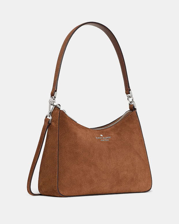♠️kate spade Margot Suede Shoulder Bag, Warm Gingerbread NWT