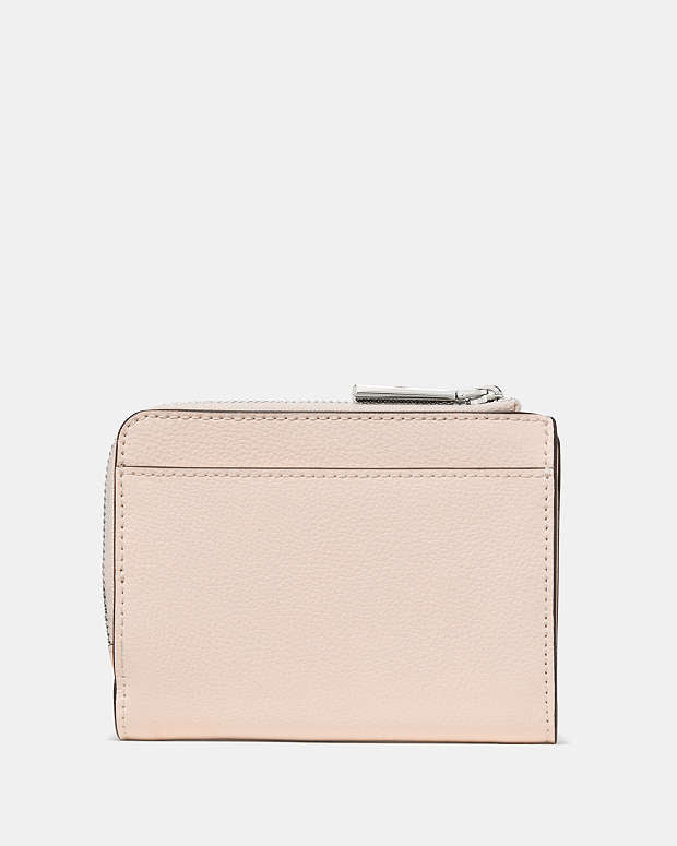 ♠️kate spade Floral Small L-zip Wallet, Fresh Peach Multi NWT