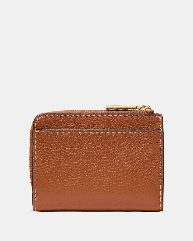 ♠️kate spade Small L-zip Wallet, Warm Gingerbread NWT