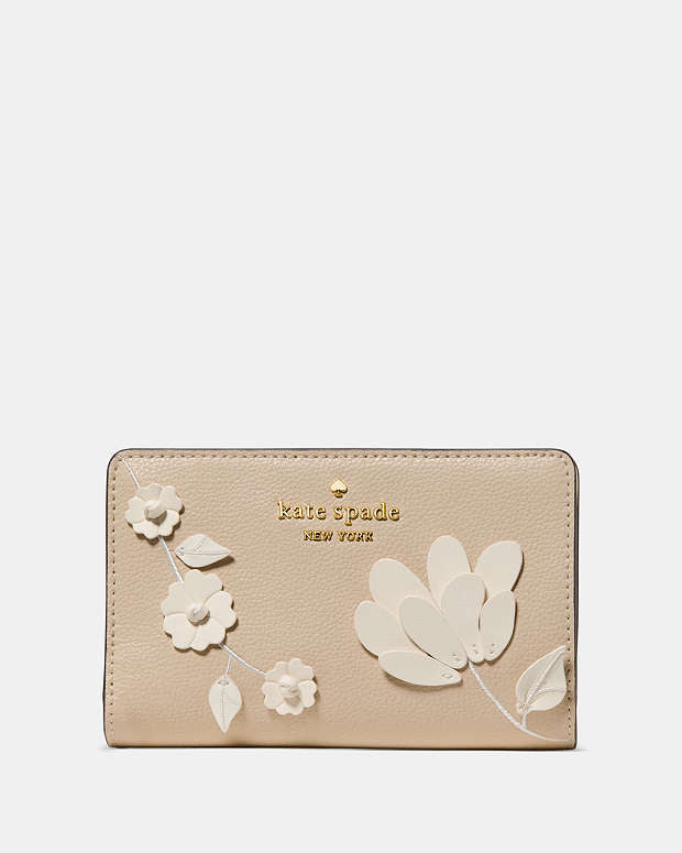 ♠️kate spade Floral Medium Bifold Wallet, Milk Glass Multi NWT