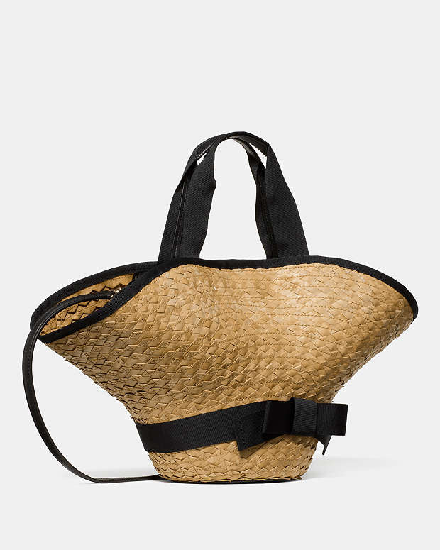 ♠️kate spade Solei Sun Hat Bag, Natural Multi NWT