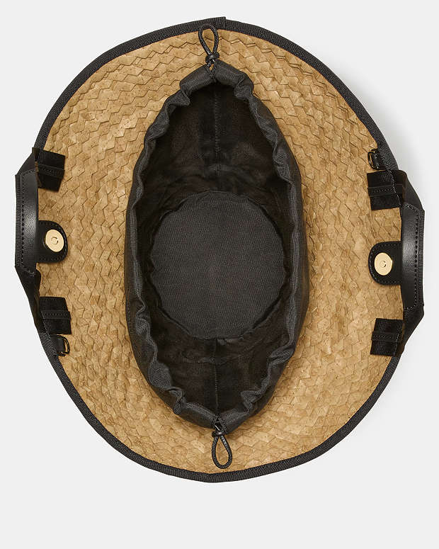 ♠️kate spade Solei Sun Hat Bag, Natural Multi NWT