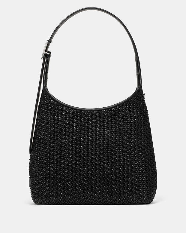 ♠️kate spade 454 Straw Small Shoulder Bag, Black NWT