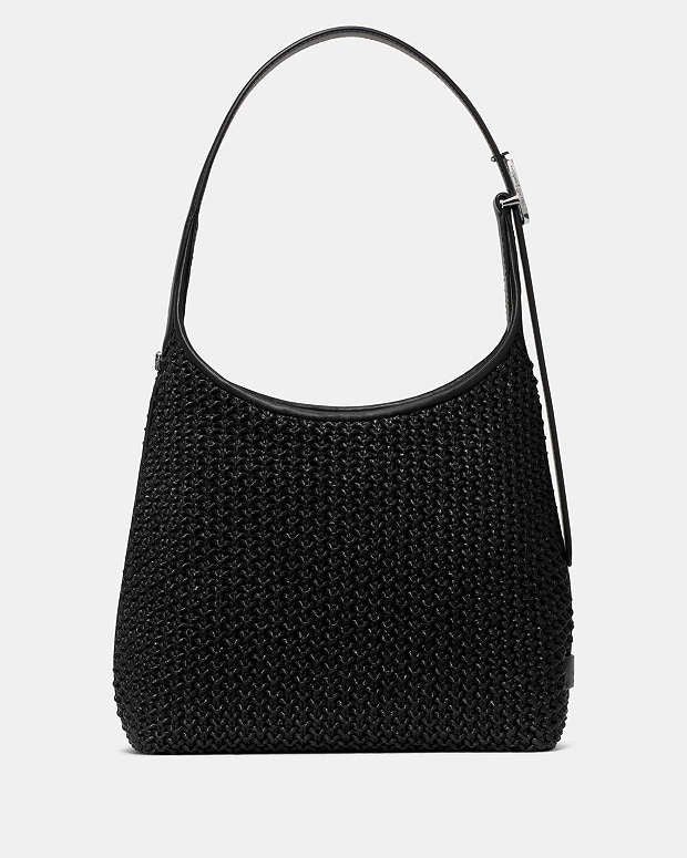 ♠️kate spade 454 Straw Small Shoulder Bag, Black NWT