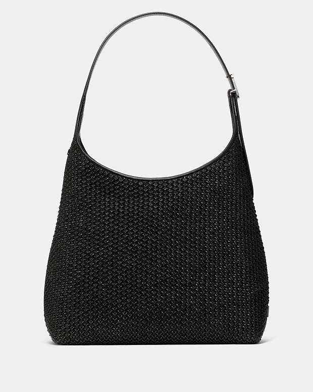 ♠️kate spade 454 Straw Large Shoulder Bag, Black NWT