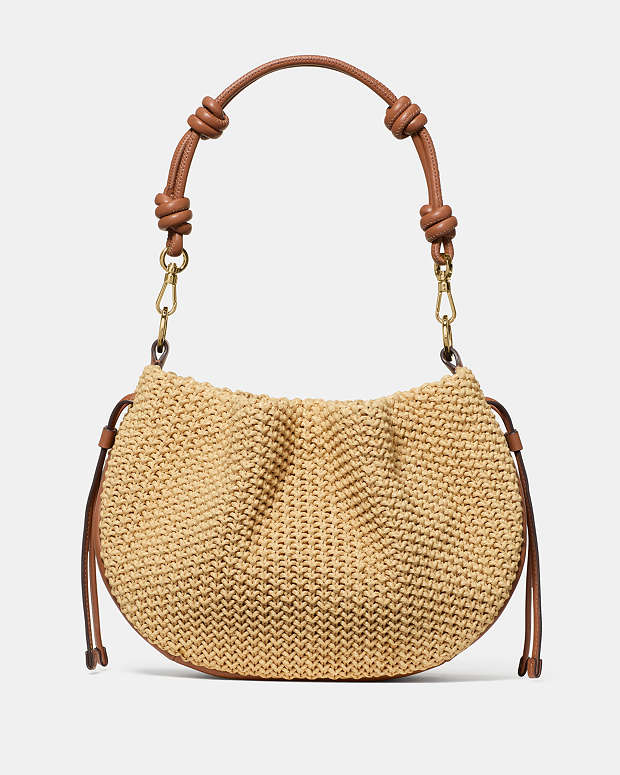 ♠️kate spade Pinch Straw Crossbody Bag, Natural Multi NWT